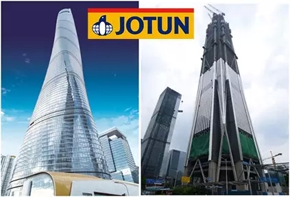 (左图)上海中心/(右图)深圳平安金融中心